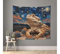 Bearded Dragon Lizards Retro Starry Tapestry Wall Tapestry Tapestries Wall Backdrop For Party Office Home 150x200cm