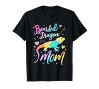Bearded Dragon Mama Design Colorful Bearded Dragon Mom T-Shirt
