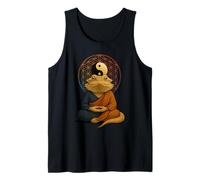 Bearded Dragon Meditation Zen Lizard Yin Yang Art Men Womens Tank Top