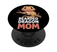 Bearded Dragon Mom For Reptile Caring Women Handler PopSockets Adhesive PopGrip