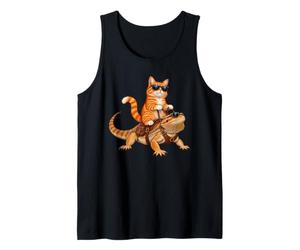 Bearded Dragon Orange Cat Kitten Tank Top