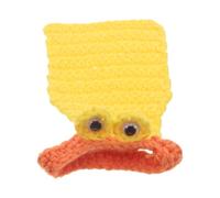 Bearded Dragon Outfit Adjustable Knitted Costume for Pet Lizard | Cotton Thread, Duck Shape, Photo Friendly Indoors Use, 11.50x7.50x1.50cm Yellow