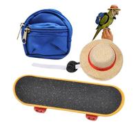 Bearded Dragon Outfit Set, 3 Piece Skateboard, Small Adjustable Lizard Toy with Fun Accessories, Outfit with Compact Design, Sturdy Climbing Activity System, Easy Play Solution for Lizard
