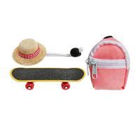 Bearded Dragon Outfits | Reptile Enrichment Accessories | Turtle Skateboard Kit, Hat and Backpack | for Hamster Iguana Turtle Habitat and Small Pets