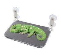 Bearded Dragon Perch for Window, Foldable Reptile Suction Cup Perch, Reusable Lizard Perch with Zipper, Breathable Perch for Chameleon, Cats