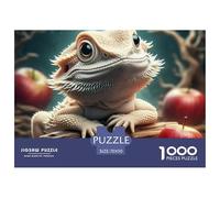 Bearded Dragon Portrait Durable Paper Fun Brain Challenge, Suitable for Adults Seeking Relaxing And Rewarding Hobbies 70x50cm/1000pcs