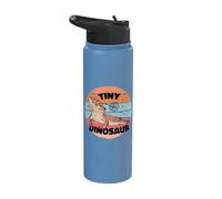 Bearded Dragon Reptile Tiny Dinosaur Cute Scales Dandelion Stainless Steel Insulated Water Bottle