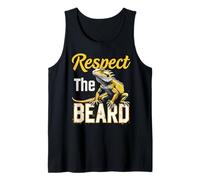 Bearded Dragon Respect The Beard Cool Exotic Reptile Tank Top