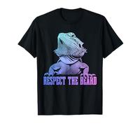 Bearded Dragon Respect The Beard Funny Reptile T-Shirt