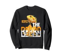 Bearded Dragon Respect The Beard Humorous Reptile Sweatshirt
