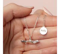 Bearded Dragon Silver Necklace - Personalised