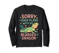Bearded Dragon Sorry I Have Plans with My Bearded Dragon Long Sleeve T-Shirt