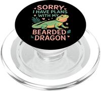 Bearded Dragon Sorry I Have Plans With My Bearded Dragon PopSockets PopGrip for MagSafe