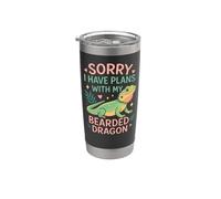 Bearded Dragon Sorry I Have Plans with My Bearded Dragon Stainless Steel Insulated Tumbler