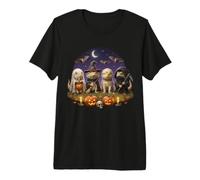 Bearded Dragon Spooky Witch Zombie Lizard Ghost Halloween Premium T-Shirt