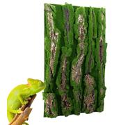 Bearded Dragon Tank Bark Background | Turtle Tank Bark Background Habitat Matching Bark Background Wall, Artificial Moss for Bearded Dragons, Turtle Habitat Background