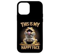Bearded Dragon This Is My Happy Face Funny Lizard Animal Case for iPhone 12 mini