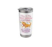 Bearded Dragon This is My Tiny Human Costume I'm Really A Stainless Steel Insulated Tumbler