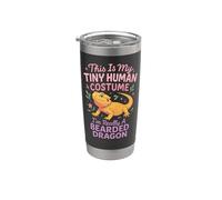 Bearded Dragon This is My Tiny Human Costume I'm Really A Stainless Steel Insulated Tumbler