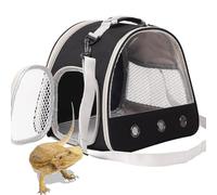 Bearded Dragon Travel Carrier,Lizards Carrier, Small Animal Travel Carrier for Sugar Glider Hedgehog Rat Parrot Bird Guinea Pig, Portable Guinea Pig Travel Bag for 2