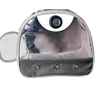 Bearded Dragon Travel Carrier with Reptile Thermometer and Humidity Gauge Lizard Travel Cage Space Capsule Clear Bubble Window Astronaut Reptile Carrier Bag for Ball Python