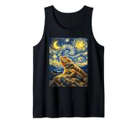 Bearded Dragon Van Gogh Starry Night Inspired Magical Pet Tank Top