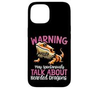 Bearded Dragon Warning May Spontaneously Talk About Bearded Case for iPhone 15