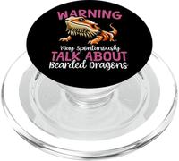 Bearded Dragon Warning May Spontaneously Talk About Bearded PopSockets PopGrip for MagSafe