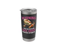 Bearded Dragon Warning May Spontaneously Talk About Bearded Stainless Steel Insulated Tumbler