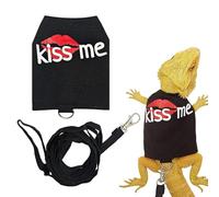 Bearded Dragons Harness and Lead Set, Bright Breathable Adjustable Pet Accessories, Reptile Leashes for Lizards, for Walking, Camping, Night Trips, Shopping, City Sightseeing