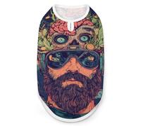 Bearded Man with Cyber Art Cute Cute Pet Supplies Soft Dog Sweaters Printing for Dogs Puppy Cats 2XL