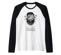 Bearded Men That’s What I Do I Grow a Beard and Know Things Raglan Baseball Tee