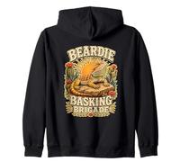 BEARDIE BASKING BRIGADE Bearded Dragon Owner Zip Hoodie