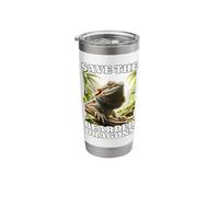 Beardie Pet Lizard Save The Bearded Dragon Lizard Stainless Steel Insulated Tumbler