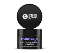 Beardo PurpleX Teeth Whitening Powder 50g Teeth Whitening & Stain Remover Solution Enamel Resistant Prevents Bad Breath with Papain and Bromelain Enzyme Removal