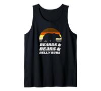 Beards & Bears & Belly Rubs Leather Daddy Bear LGBTQ Print Tank Top