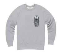 Beardy Man Sweatshirt Rum Knuckles Grey XL