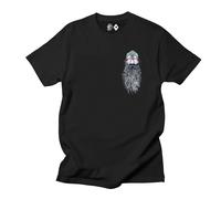 Beardy Man T-Shirt Rum Knuckles Black L