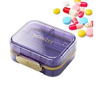 Bearer Weekly Carriers Holdpillole Week Medicine Organizer with 7 Carry Compartments with Lid, Organizational Box for Business Travel, Bags, Shoulder Bags
