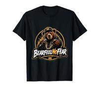 BearFeelNoFear - of Minimal Positive Bear Design T-Shirt
