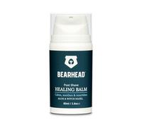 BEARHEAD Post Shave Healing Balm For Heads & Faces | Hyaluronic Acid Soothes, Hydrates, Nourishes & Mattifies Skin | Witch Hazel Treats Bumps & Razor Burn | Restore Skin's Natural Balance | 80ml
