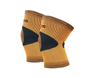 Bearhug Twin Pack Bamboo Knee Support For Women & Men - Compression Sleeve Knee Brace for Running, Walking, Weight Lifting & Skiing - Knee Sleeves Braces to Aid Arthritis Pain Relief, XL