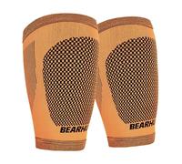 Bearhug Twin Pack Thigh Sleeve - Hamstring Support for Men and Women, Sciatica Pain Relief Products for Muscle Injury, Strains, Tears and Soreness, Bamboo Leg Support with Anti Slip Silicone, L