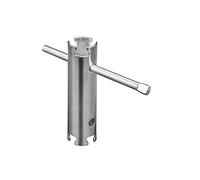 Bearhut Basket Strainer Wrench Long Enough to Work on Deep Modern Universal Sink Double-ended 1/2" & 3/8" with Sliding Handle Kitchen Tool