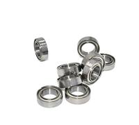 Bearing, Bimetal Seal Shield Micro deep Groove Bearing 10pcs MR52ZZ MR63ZZ MR74ZZ MR85ZZ MR106 MR117 MR128 MR155ZZ Miniature Metal Sealed Chrome Steel Parts Wear Resistance(MR72ZZ 2x7x3mm)