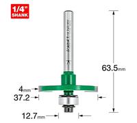 Trend Bearing Guided Biscuit Jointer Router Cutter, 1/4 Inch Shank