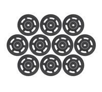 Bearing Pulley Wheel Set, 10 Piece, 95mm Diameter Nylon Wheel with Central Bearing for Equipment and Mechanism