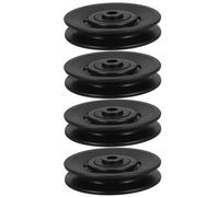 Bearing Pulley Wheels 4pcs Black 90mm for Gym Equipment