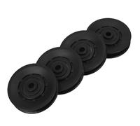 Bearing Pulley Wheels Pa6 Gym Equipment Black for 4pcs 90mm