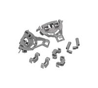 Bearing Set/Clamp Replacement for Bosch Siemens Neff 00428344 428344 for Dishwasher/Dishwasher Attachment Set/Basket Insert/Plate Holder Basket Shelf Storage Set for Lower Basket 8 Pieces